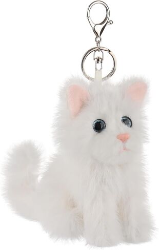 Apricot Lamb Cat Cute Keychain, Soft Stuffed Plush Keychain Toys for Kids' Backpack Purse in Saudi Arabia