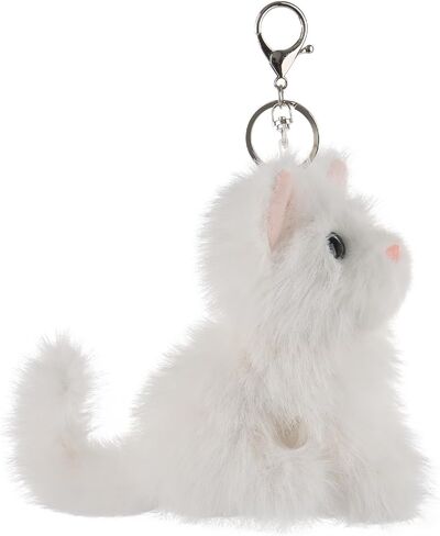 Apricot Lamb Cat Cute Keychain, Soft Stuffed Plush Keychain Toys for Kids' Backpack Purse in Saudi Arabia