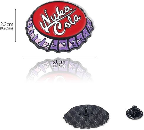 2pcs Pins, Bottle Caps Shaped Brooch, Cartoon Brooch Pin, Enamel Lapel Pin, Backpack Pins, Hat Pins in Saudi Arabia