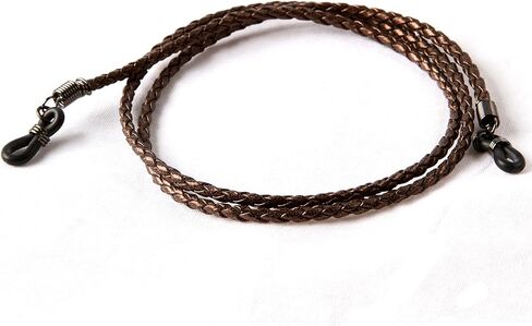 Eyeglass Holder-Classic Leather Brown-Sunglass Strap or Glasses Strap-DESUAVE in Saudi Arabia