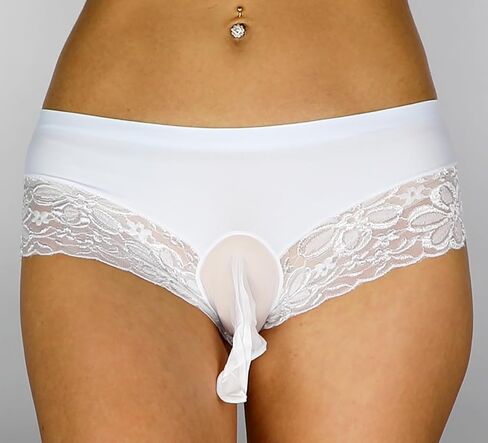 Mona's Choice Stretchy Mens Sissy Panties Briefs With Lace in Saudi Arabia
