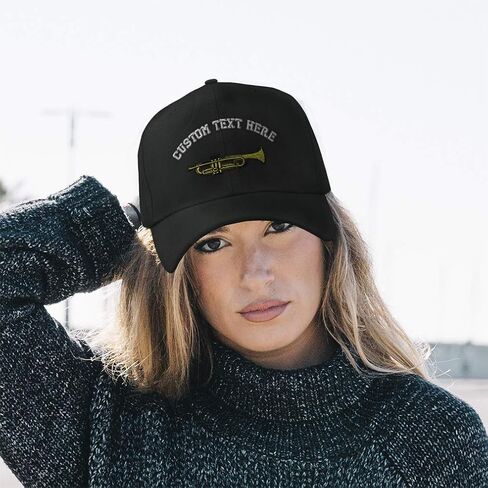 Baseball Cap Trumpet Music B Embroidery Music Trumpet Acrylic Dad Hats for Men & Women in Kuwait