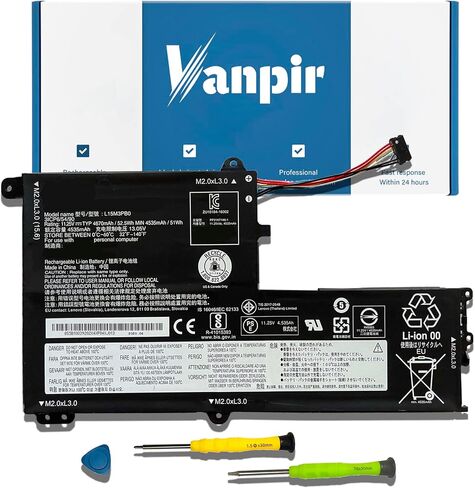 VANPIR L15M4P23 Laptop Battery,7.68V 78Wh 10160mAh Compatible with Lenovo Yoga 5 Pro Ideapad Yoga 910-13IKB Glass Yoga 910-13IKB Series L15M4P21 L15C4P22 L15C4P21 5B10L46105 5B10L22508 2ICP4/56/130-2 in Saudi Arabia