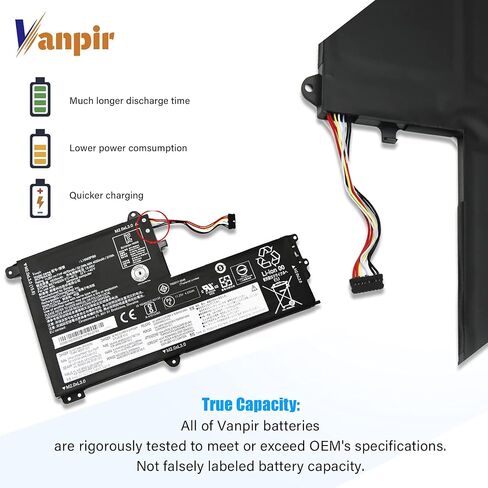 VANPIR L15M4P23 Laptop Battery,7.68V 78Wh 10160mAh Compatible with Lenovo Yoga 5 Pro Ideapad Yoga 910-13IKB Glass Yoga 910-13IKB Series L15M4P21 L15C4P22 L15C4P21 5B10L46105 5B10L22508 2ICP4/56/130-2 in Saudi Arabia