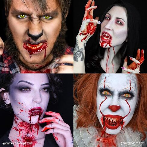 Mehron Makeup Stage Blood | Edible Fake Blood Makeup for Stage, Costume, Cosplay (Bright Arterial) in Kuwait