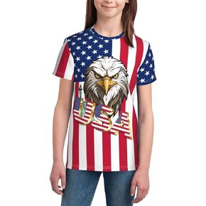 Teens Big Boys Girls T-Shirt 3D Print Short Sleeve Youth T Shirts Top