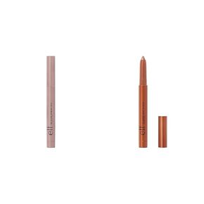 e.l.f. No Budge Metallic Shadow Stick Duo, Longwear Smudge-Proof Eyeshadow, 0.056 Oz, Twist-Up Sharpener