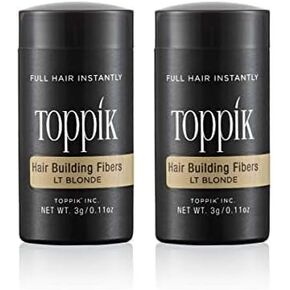 Toppik Hair Building Fibers, 3g Fill In Fine or Thinning Hair Instantly Thicker, Fuller Looking Hair 9 Shades for Men Women
