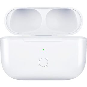 Wireless Charging Case Compatible with AirPods Pro, for Airpods Pro Charger Replacement Cases, Support Bluetooth Pairing&Sync Button,660 Mah Built-in Battery,White (Earbuds Not Included)
