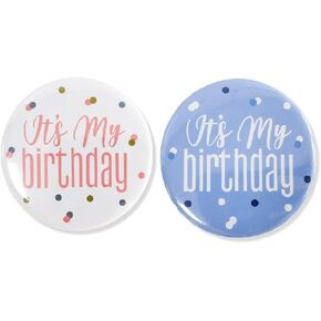 It's My Birthday Badge Pin Birthday Brooch Pin Party Birthday Pins Brooch Belt for Women 2Pcs Birthday Party Decorations