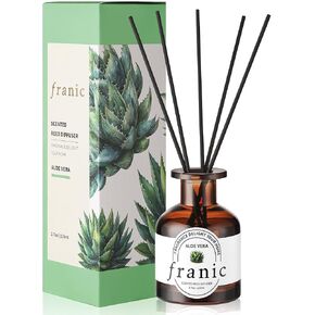 Reed Diffuser - Lavender 3.7oz(110ml) with Scented Diffuser 6 Sticks, Long Lasting Fragrance for Home & Bathroom, Aromatherapy Diffuser Oil Gift Set