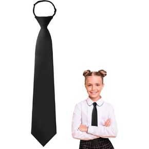 Ties for Women, Womens Black Tie, Plaid Checked Ties for Girls/Boys/Uniform/Shirts