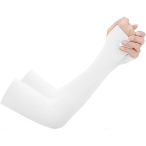 Power Ionics Cooling Arm Sleeves, UPF 50+ Sun Protection, One Size Fits All, Available, Black, White, Light Pink, Smoke Gray