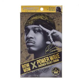 KISS RED Premium Bow Wow X Power Wave Crushed Velvet Durag (Burgundy)