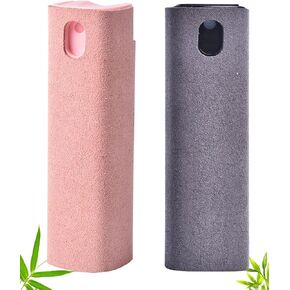 Screen Cleaner Spray,Fingerprint Cleansing,2in1 Touchscreen Mist Cleaner Spray Bottle Tool for Ours iPhone,iPad, AirPods Carplay Screen, Smartphones,Tablet Versatile Cleaners (2 Units)