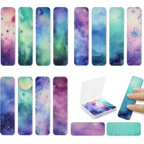 48 Pieces Calm Anxiety Sensory Stickers - Sensory Strips Different Textures with Storage Box for Office - Adult & Teen Stress and Fidget Relief Stickers