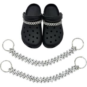 قطعتان من سحر الأحذية اللامعة للنساء، إكسسوارات سلاسل الأحذية، سحر حجر الراين الشرير للأحذية صنادل تزيين للفتيات والرجال والمراهقين والبالغين، إكسسوارات الأحذية والمجوهرات لحفلات هدايا أعياد الميلاد in Kuwait