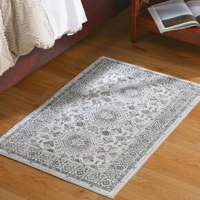 Rug Runners for Hallways Non Slip Kitchen Runner Rug Beige 2'6''x8' Machine Washable Runner Rug with Rubber Backing Soft Boho Vintage Long Runner Rug for Entryway Indoor Bathroom Laundry Bedroom