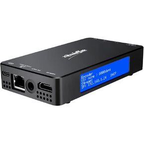 Zowietek 4K HDMI Video Encoder/Decoder, NDI|HX3 Converter/Player, Pass-Through Video Capture and Recorder, SRT/RTMP(S)/RTSP, Live Streaming to YouTube Facebook for Console Gameplay like Xbox and PS4/5