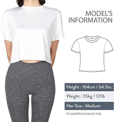 MAX ALLIE Women's Ultra Soft Cropped T Shirt Crew Neck Tees Casual Loose Fit Basic Lightweight in Kuwait
