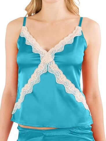 Intimo Women's Stretch Charmeuse Cami Top with Tap Pant Set in Saudi Arabia