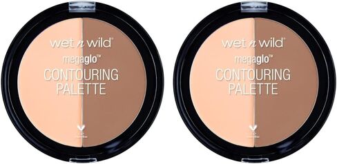 wet n wild MegaGlo Contour Palette, Dulce De Leche | Contouring Powder Face Kit | Flawlessly Sculpted Face in Kuwait