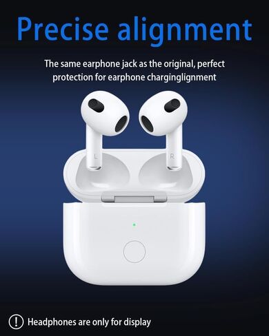 Wireless Charging Case Compatible with AirPods Pro 1st & 2nd Generation, for Airpods Pro Charger Replacement Cases, Support Bluetooth Pairing&Sync Button,661 Mah Built-in Battery,White in Saudi Arabia