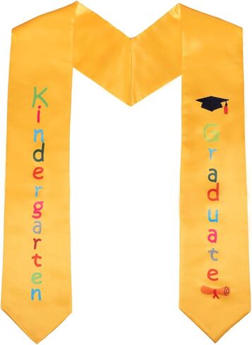 Kindergarten Printed Graduation Stole Unisex Kids Graduation Stole Printed Graduation Honor Stole Scarf… in Saudi Arabia