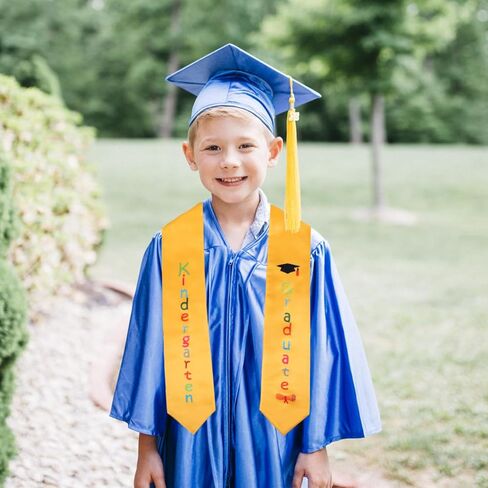 Kindergarten Printed Graduation Stole Unisex Kids Graduation Stole Printed Graduation Honor Stole Scarf… in Saudi Arabia