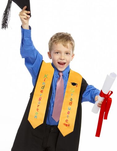 Kindergarten Printed Graduation Stole Unisex Kids Graduation Stole Printed Graduation Honor Stole Scarf… in Saudi Arabia
