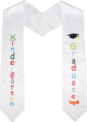 Kindergarten Printed Graduation Stole Unisex Kids Graduation Stole Printed Graduation Honor Stole Scarf… in Saudi Arabia