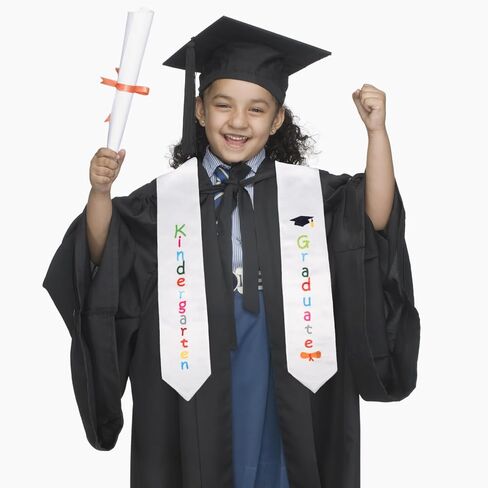 Kindergarten Printed Graduation Stole Unisex Kids Graduation Stole Printed Graduation Honor Stole Scarf… in Saudi Arabia