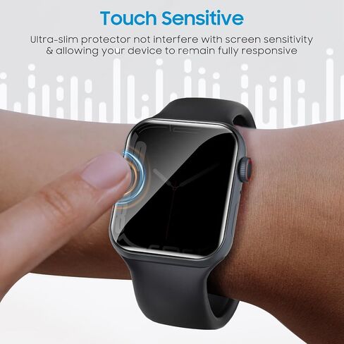[ 6 Pack ] UniqueMe TPU Screen Protector Compatible with Apple Watch 40mm SE 2022 Series 5/6/4, [Upgrade Flexible Film] Anti-Scratch [Bubble Free] Soft HD TPU Clear Film for iWatch 40mm in Kuwait