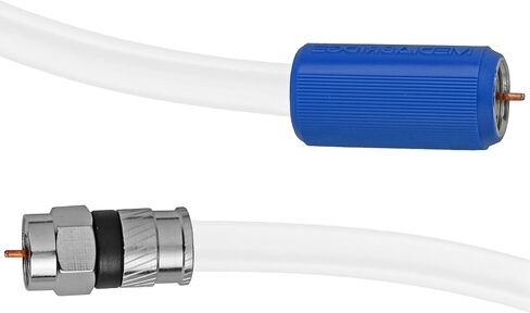 Mediabridge™ Coaxial Cable (15 Feet) with F-Male Connectors - Ultra Series - Tri-Shielded UL CL2 in-Wall Rated RG6 Digital Audio/Video - Includes Removable EZ Grip Caps (Part# CJ15-6BF-N1) in Saudi Arabia