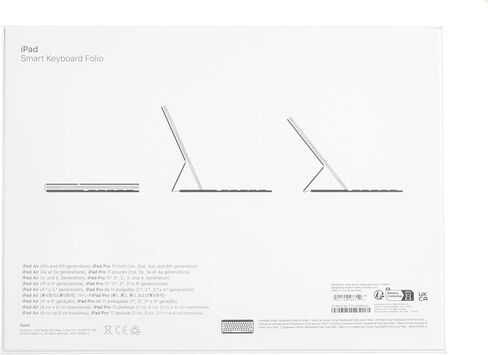 حافظة لوحة مفاتيح Apple الذكية: حافظة لوحة مفاتيح iPad Pro مقاس 11 بوصة (الجيل الأول والثاني والثالث والرابع) وiPad Air (الجيل الرابع والخامس)، زاويتان للرؤية، حماية أمامية وخلفية، الإنجليزية الأمريكية - أسود in Saudi Arabia