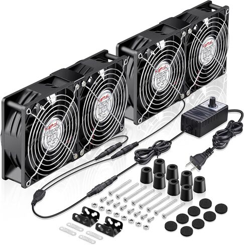 Wathai 120mm x 38mm 360mm Computer Fan with AC Plug Exhaust Fan Cooling in Saudi Arabia