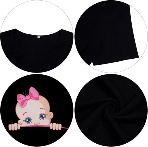 الأمومة لطيف الحمل التي شيرت الطفل تطل مضحك الجرافيك المحملة طفل جديد الأعلى in Kuwait