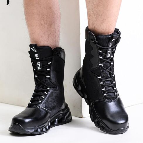 Men's Military Tactical boots Waterproof and dust proof work boots Desert boots Lightweight outdoor hiking boots Motorcycle shoes in Saudi Arabia