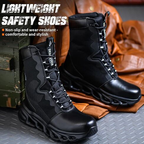 Men's Military Tactical boots Waterproof and dust proof work boots Desert boots Lightweight outdoor hiking boots Motorcycle shoes in Saudi Arabia
