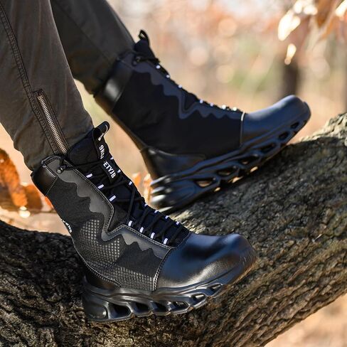 Men's Military Tactical boots Waterproof and dust proof work boots Desert boots Lightweight outdoor hiking boots Motorcycle shoes in Saudi Arabia