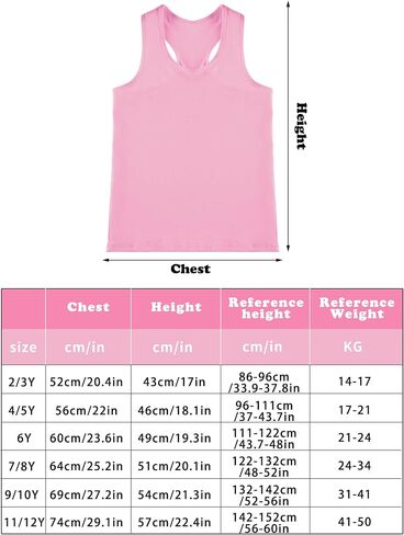 SATINIOR 4 قطع الفتيات الرقص تانك القمم Racerback المحاصيل تانك القمم بلا أكمام للجمباز وDancewear in Kuwait