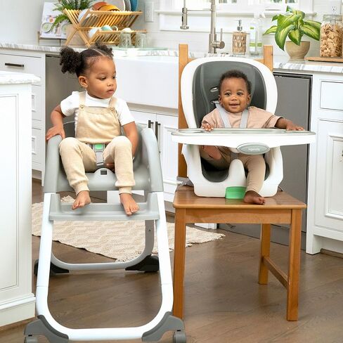 Ingenuity Full Course 6-in-1 High Chair - Baby to 5 Years Old, 6 Convertible Modes, 2 Dishwasher Safe Trays - Milly in Saudi Arabia