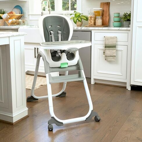 Ingenuity Full Course 6-in-1 High Chair - Baby to 5 Years Old, 6 Convertible Modes, 2 Dishwasher Safe Trays - Milly in Saudi Arabia