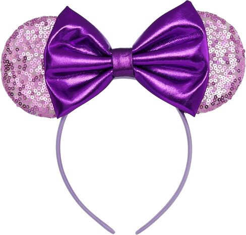 عصابة رأس بروك + باي لامعة على شكل أذن الفأر - ميني آذان وميكي آذان - عصابات رأس على شكل فيونكة للبالغين - آذان تنكرية للأطفال والكبار in Kuwait