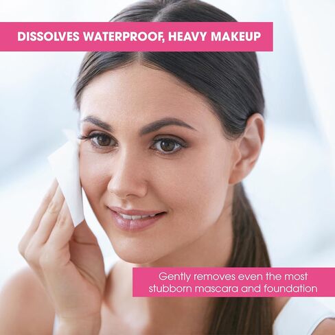 Diamond Wipes Makeup Remover Wipes, Alcohol Free Facial Cleansing Wipes with Vitamin E, Case of 50 Face Wipes in Saudi Arabia
