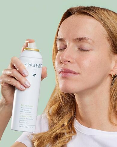 Caudalie Grape Water Moisturizing Face Mist - Soothing Organic Facial Spray to Instantly Hydrate and Strengthen the Skin Barrier, Safe for Sensitive Skin in Kuwait