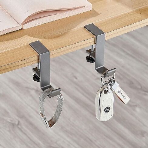 Purse Hook for Table Handbag Hangers Bag Hooks for Tables,Purse Hanger for Desk Headphone Stand Purse Holder for Table Hook Heavy Duty Foldable (L-Shaped(1White+1Black)) in Saudi Arabia