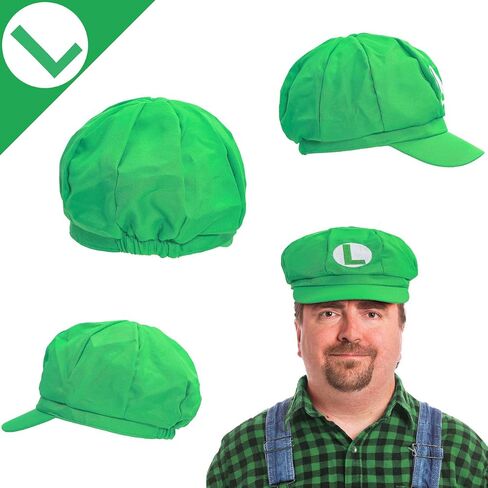 MOVINPE Super Bros Hats Maria Lugi Super Brothers Cap Mustaches Suspenders Gloves Buttons Halloween Cosplay Costume in Saudi Arabia