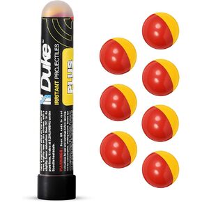 Duke Plus Non-Lethal Self Defense .68 Caliber Pepper Projectiles - (7 Count) | Premium Pepper Balls - 5% PAVA