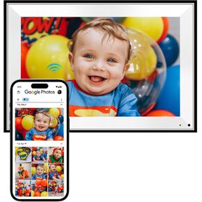 Cozyla Frame Digital Picture Frame WiFi Multi Channels to Send Pictures and Videos via Email Google Photos Instagram Phone App Free Unlimited Storage Electronic Picture Frame Slideshow 10.1 Inch Black